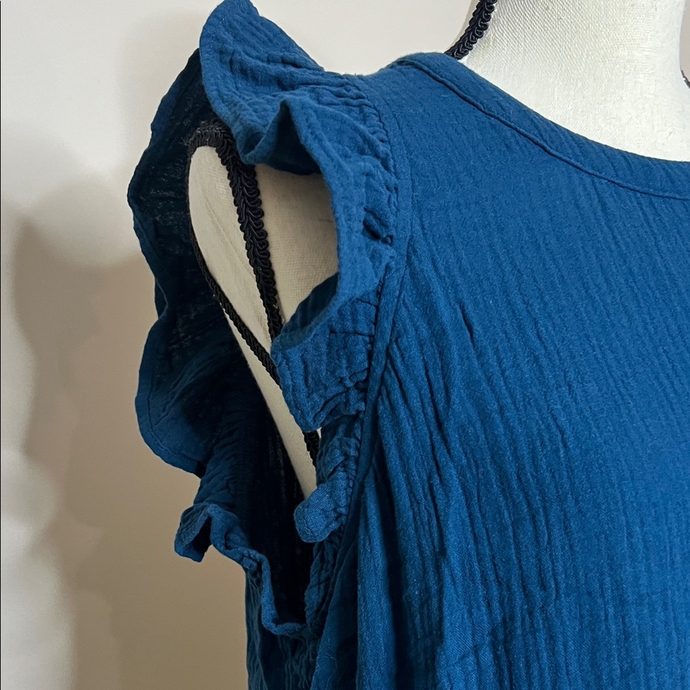 Universal Thread Elegant Blue Ruffle Maxi Dress - image 7